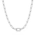 Silver Linked Chunky Chain Necklace